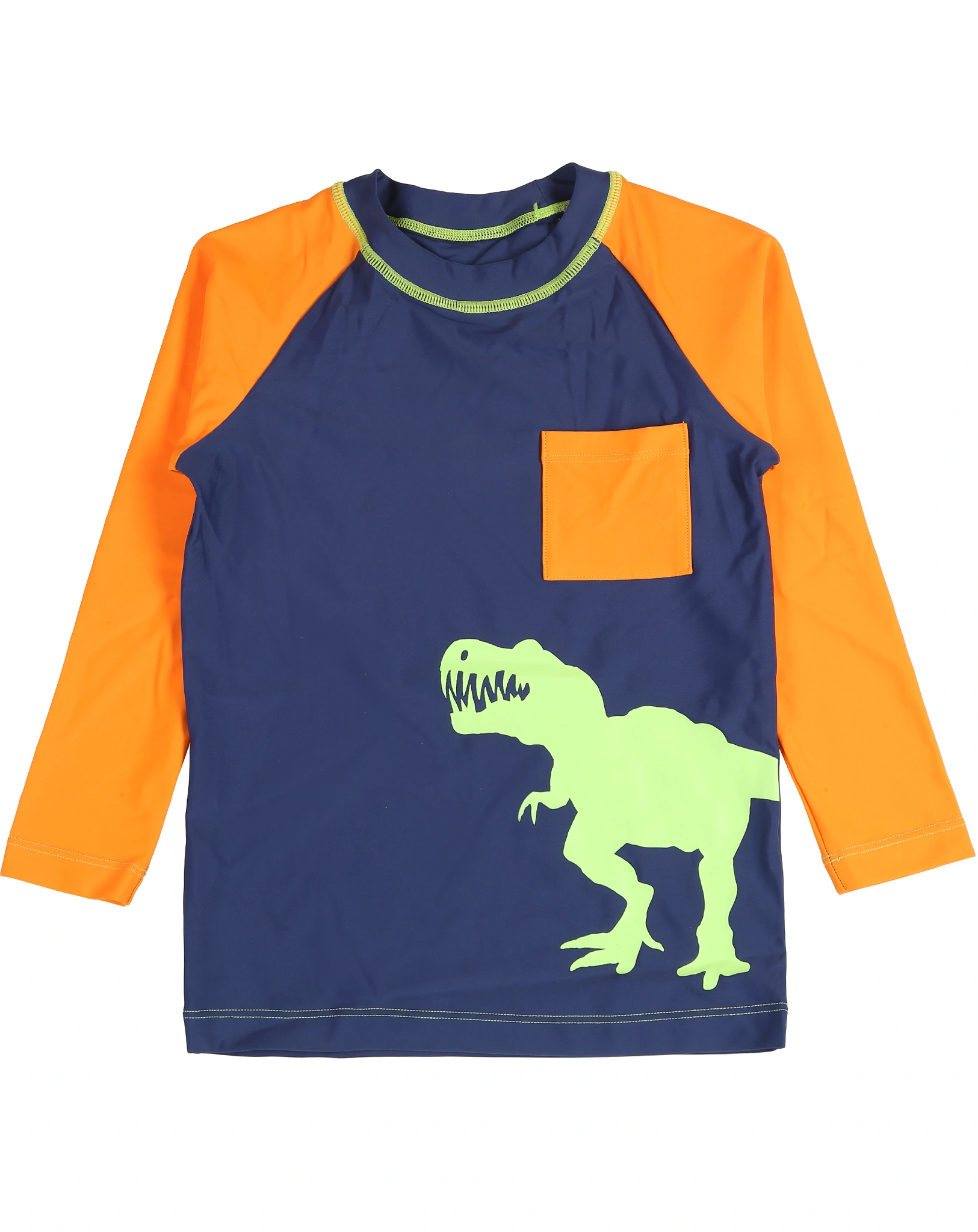 Badeshirt COLOURBLOCK DINO in patriot blue