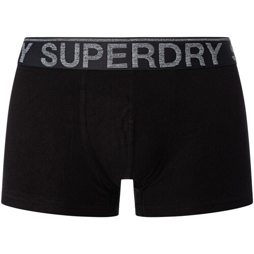 Superdry - Pack De 3 Calzoncillos De Algodón Orgánico Negro