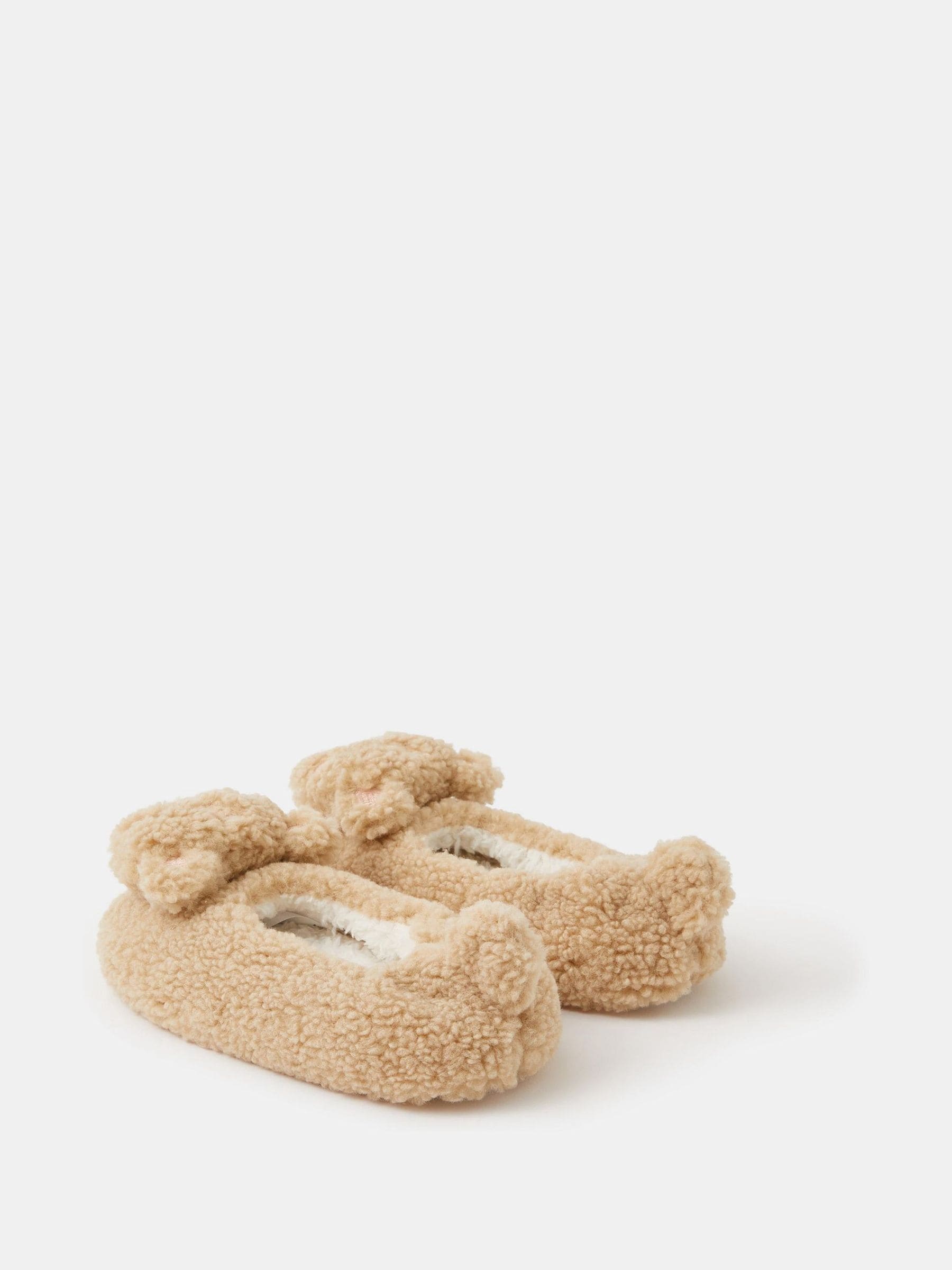 Accessorize Girls Bear Slippers