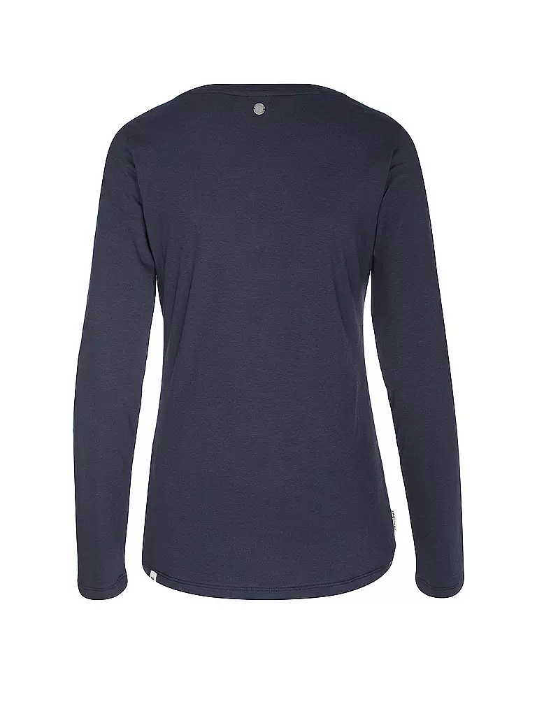 RAGWEAR Langarmshirt FLORAH dunkelblau