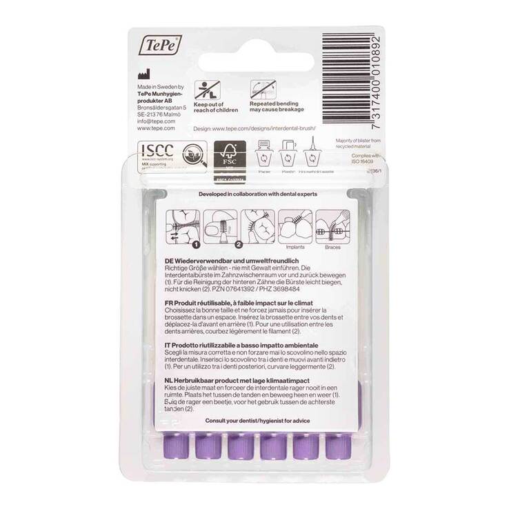 Tepe Interdentalbürste 1,1mm lila, 6 St