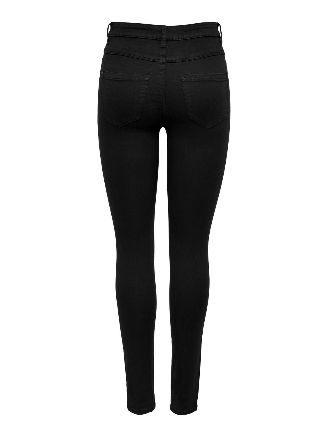 ONLROYAL Hohe Taille Skinny Fit Jeans Black