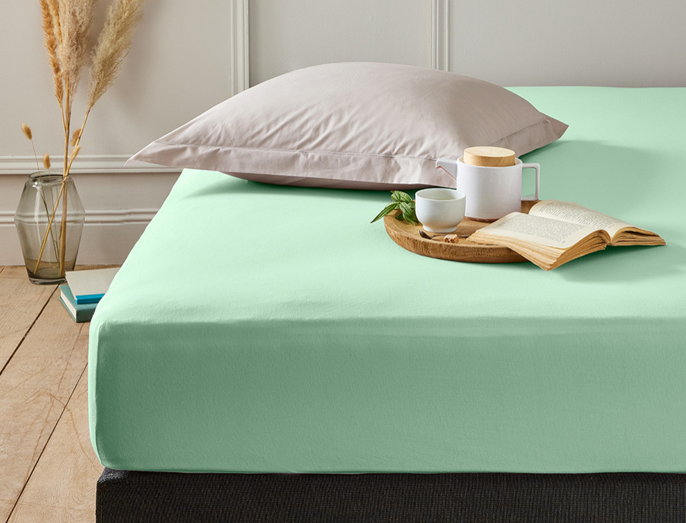 Pack 2 draps-housses-Jersey extensible