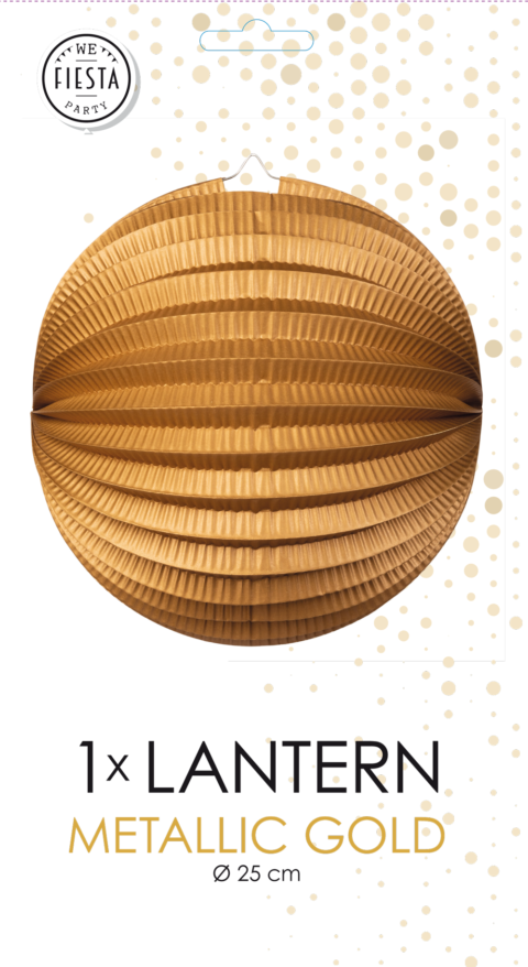 Gouden Lampion Metallic 25cm