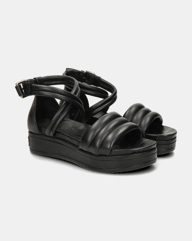 Shabbies Amsterdam Sandalen  - zwart