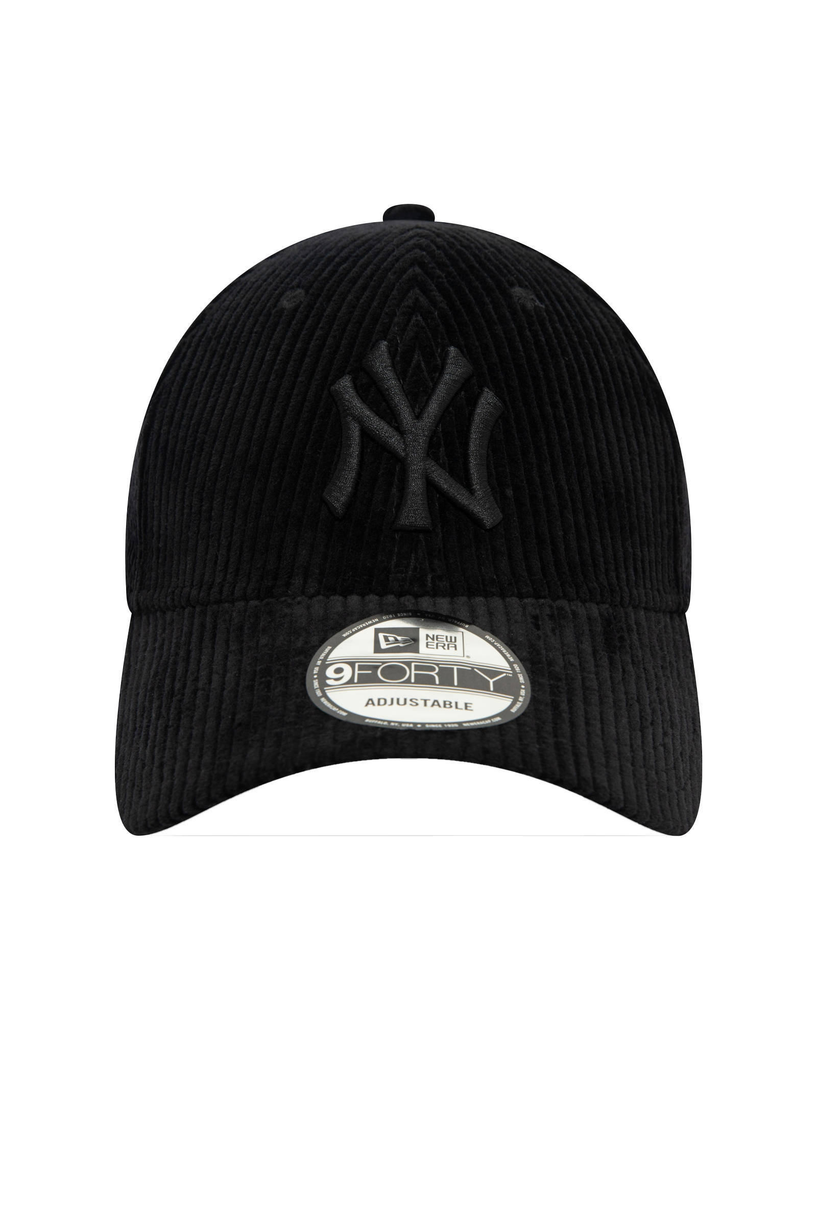 New Era rib cord pet 9Forty zwart