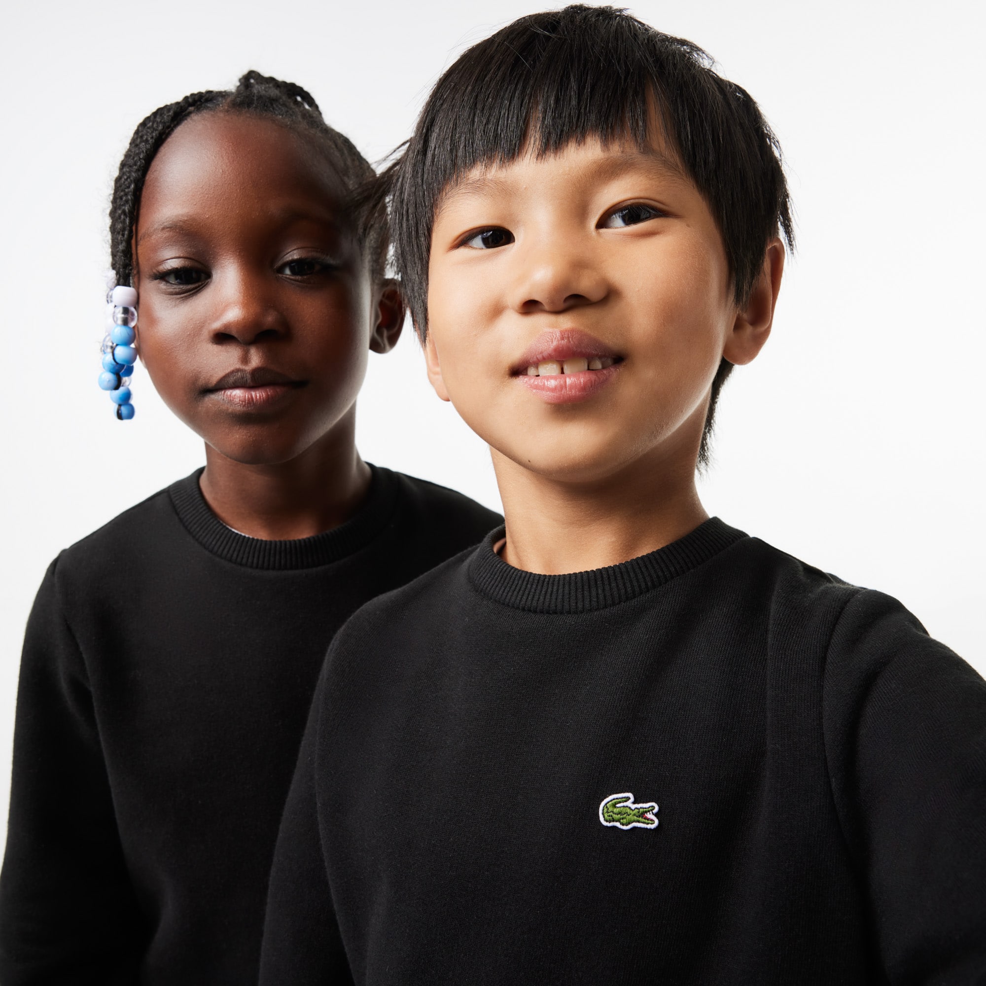 Sweatshirt enfant Lacoste en molleton de coton biologique Pullovers & Sweatshirts - Noir - Lacoste - Enfant