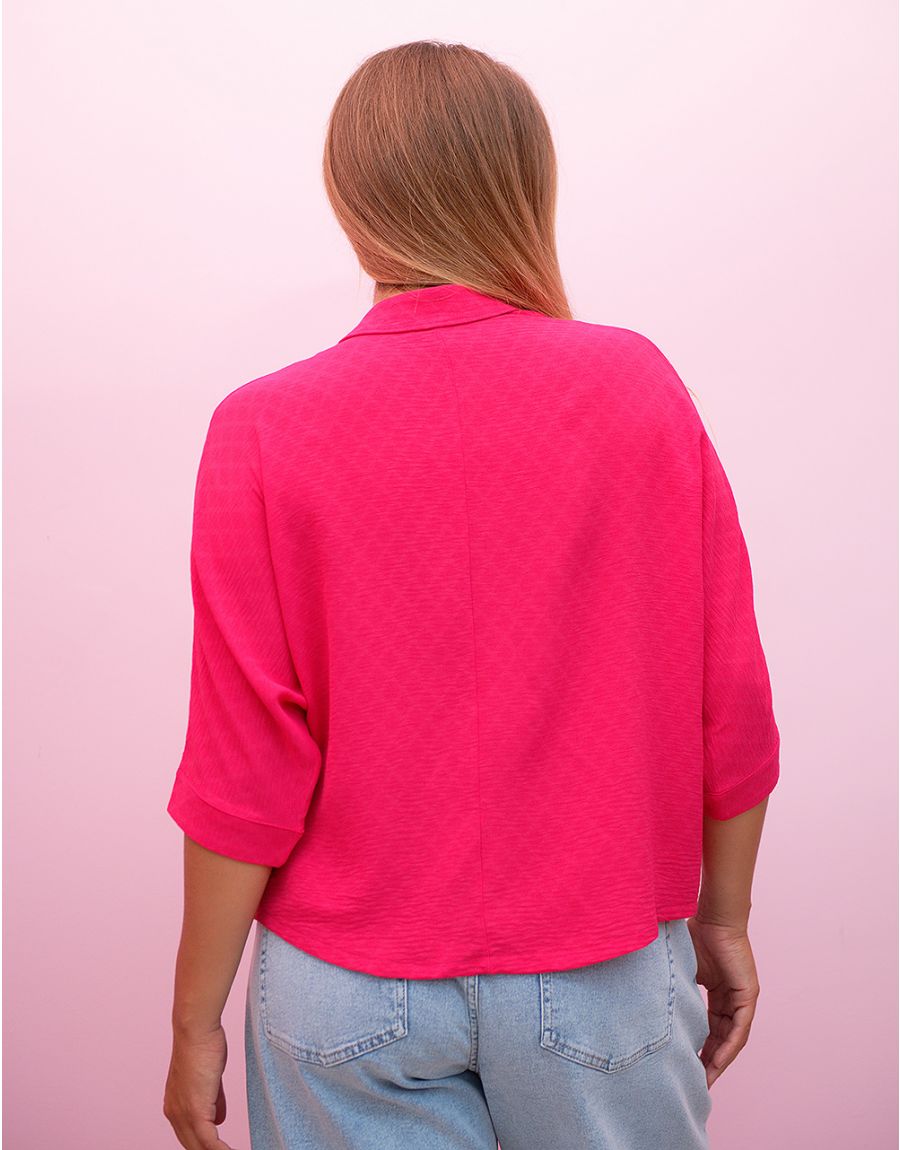 Chemise fuchsia loose