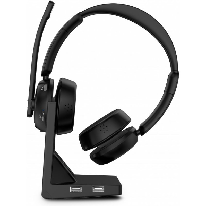 Urban Factory MOVEE MAX Casque Sans fil Arceau Gaming USB Type-A Bluetooth Socle de chargement Noir