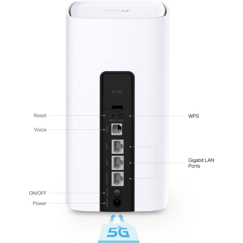 TP-Link NX510v routeur sans fil Gigabit Ethernet Bi-bande (2,4 GHz / 5 GHz) 5G Blanc