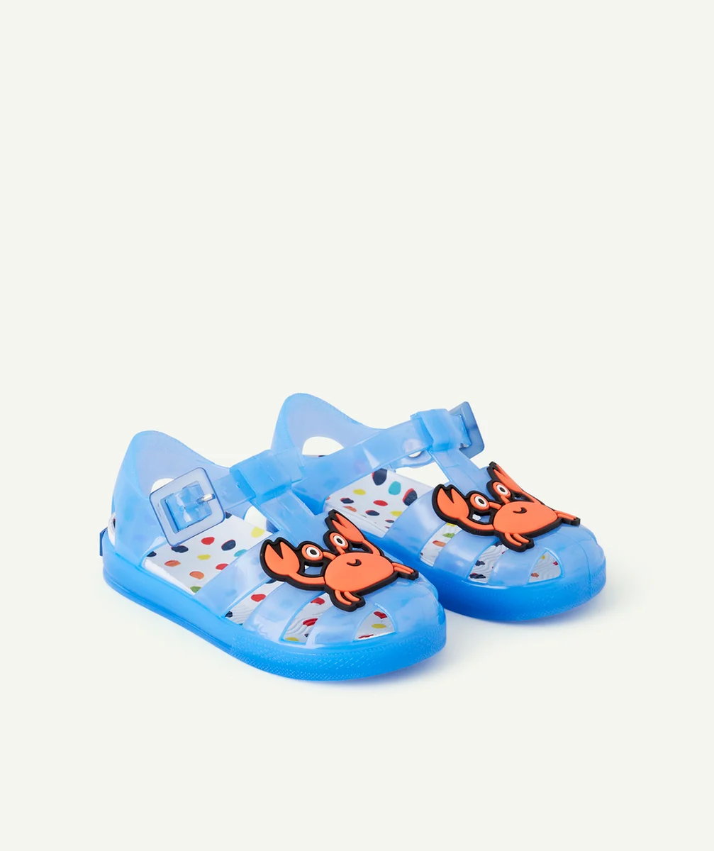 COLORS OF CALIFORNIASANDALES EN CAOUTCHOUC BLEUES AVEC PATCH CRABE