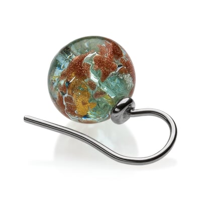 Ohrhänger Muranoglas, Aquarell
