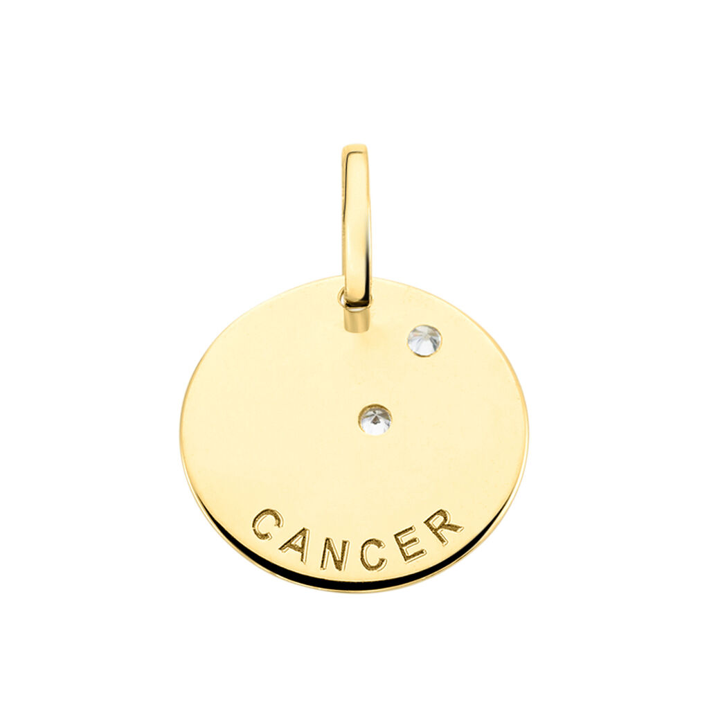 Pendentif Or Jaune Astraea Oxyde De Zirconium
