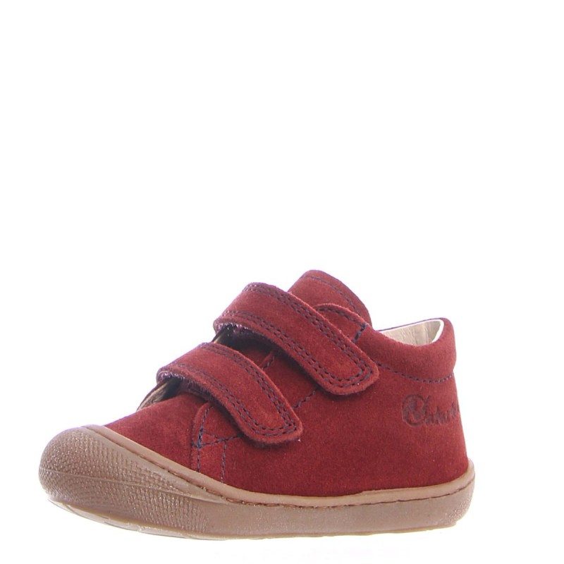 Naturino Naturino Cocoon Supersouple Velcros Nubuck Rouge