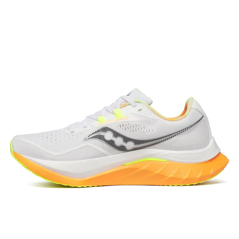 Saucony Endorphin Speed 4 Hardloopschoenen Wit/Oranje Heren