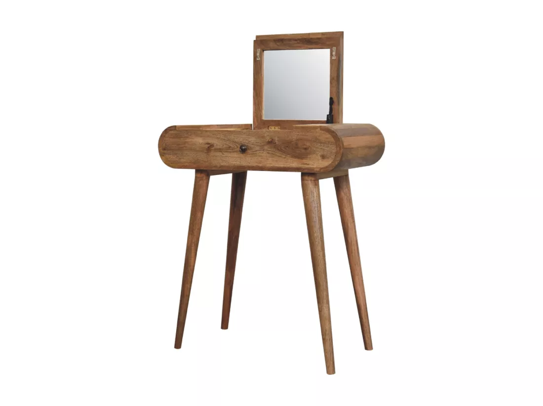 Table de maquillage Mini Oak-ish Ronde