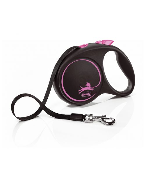 Flexi Black Design Tape M 5 m - Hondenriem