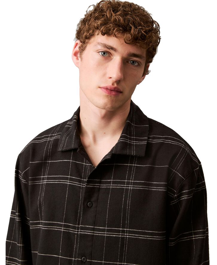 Calvin Klein L/S BUTTON DOWN Beam plaid black