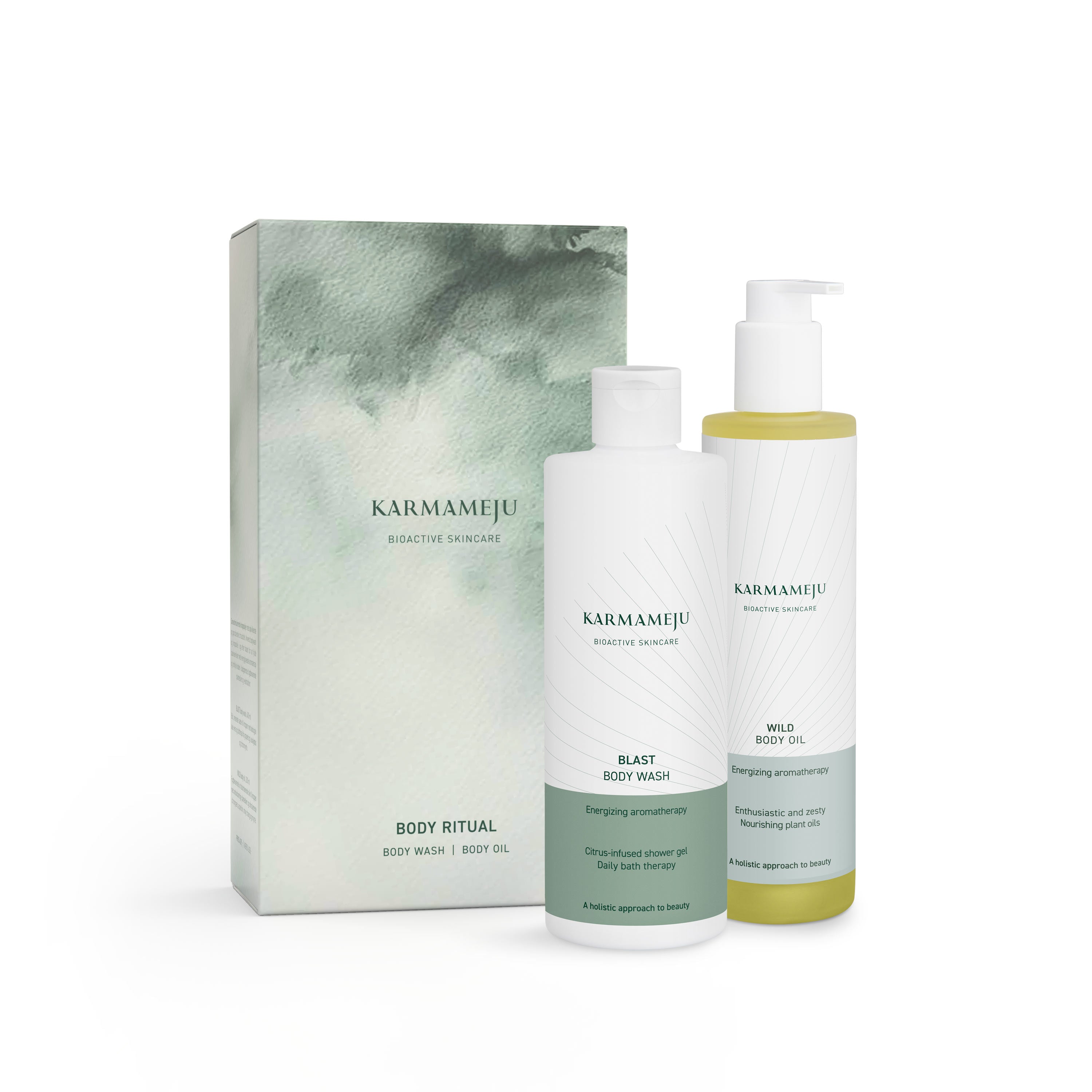 Karmameju  Body Ritual Energizing gaveæske - 600 ml.