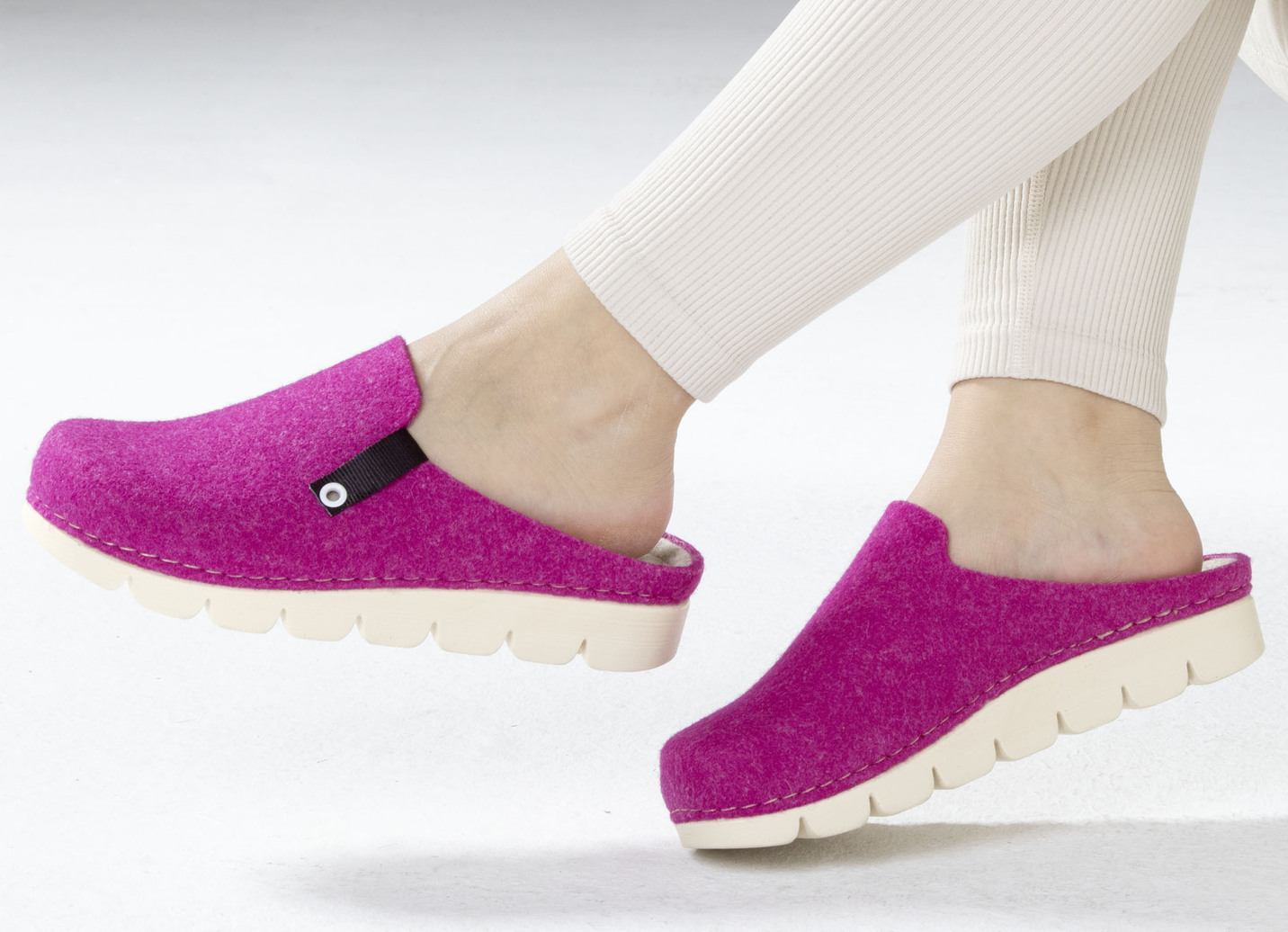 Laurina Pantoffel aus Filzmaterial
