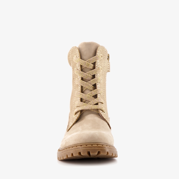TwoDay leren meisjes veterboots