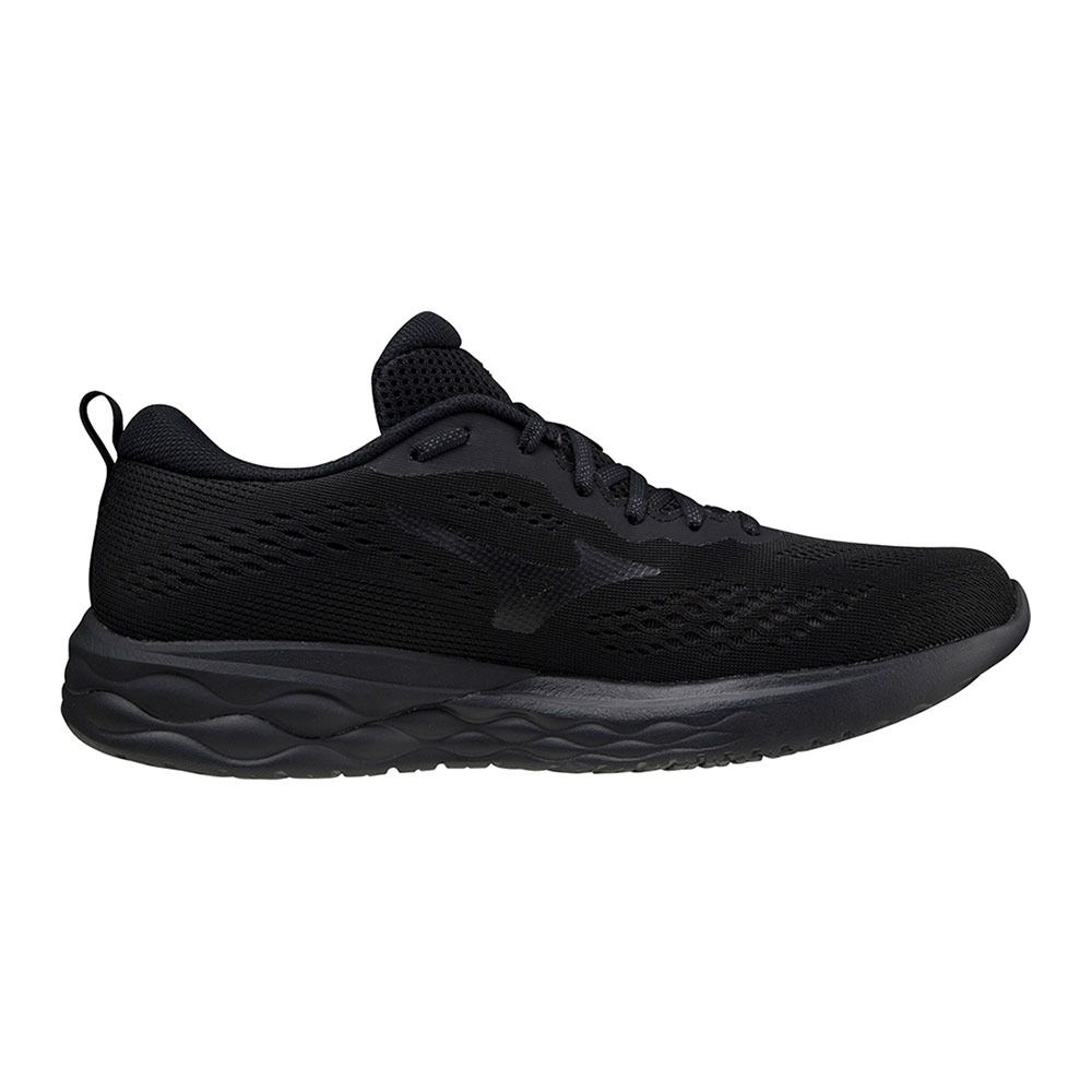 Mizuno WAVE REVOLT 2 - Chaussures running Homme black/black/dshadow