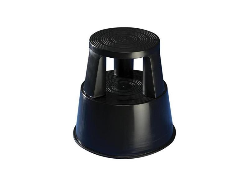 WEDO Hocker Step Kunststoff, Schwarz Rollhocker Step aus Kunststoff
