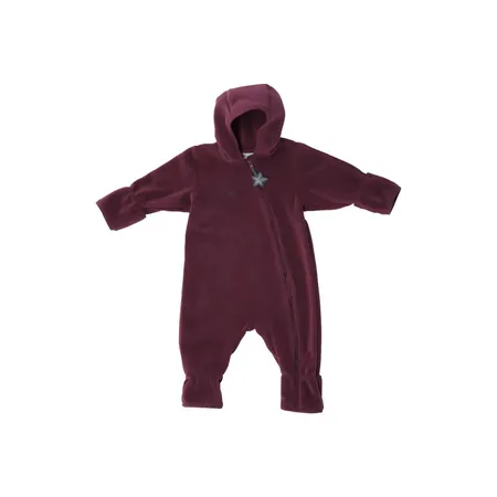 Sterntaler Overall aus Melangefleece dunkellila, 62