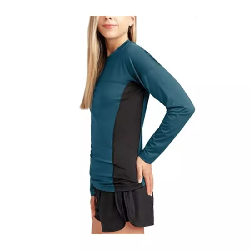 Lycra femme DAKINE HD Snug Fit L/S Crew Galactic Blue