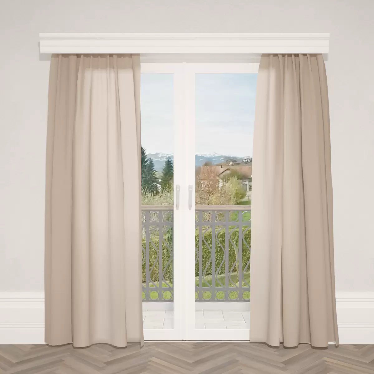 Nachtvorhang Madlaina Beige