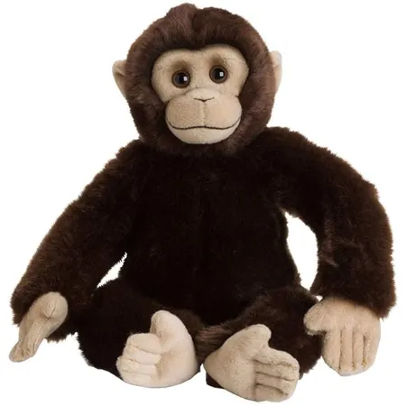 WWF Plüsch Schimpanse, realistisch gestaltetes Plüschtier, ca. 30 cm
