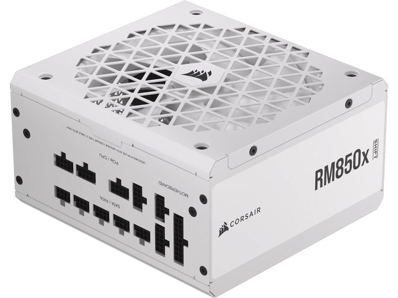 Corsair Netzteil RMx SHIFT White RM850x 850 W Vollmodulares ATX-Netzteil mit 850 W und 80 PLUS Gold Zertifizierung
