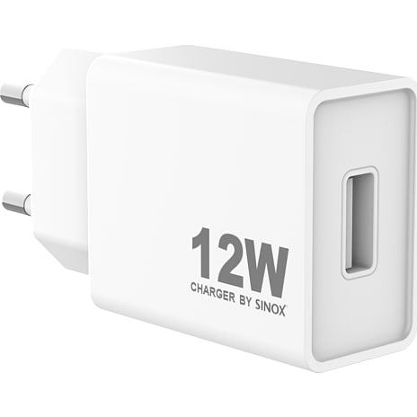 Sinox Pro oplader 12W - hvid