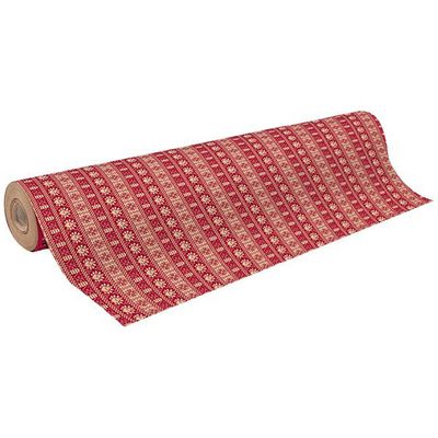 Clairefontaine - Papier cadeau kraft - 70 cm x 50 m - 70 g/m² - motif frise de Noël