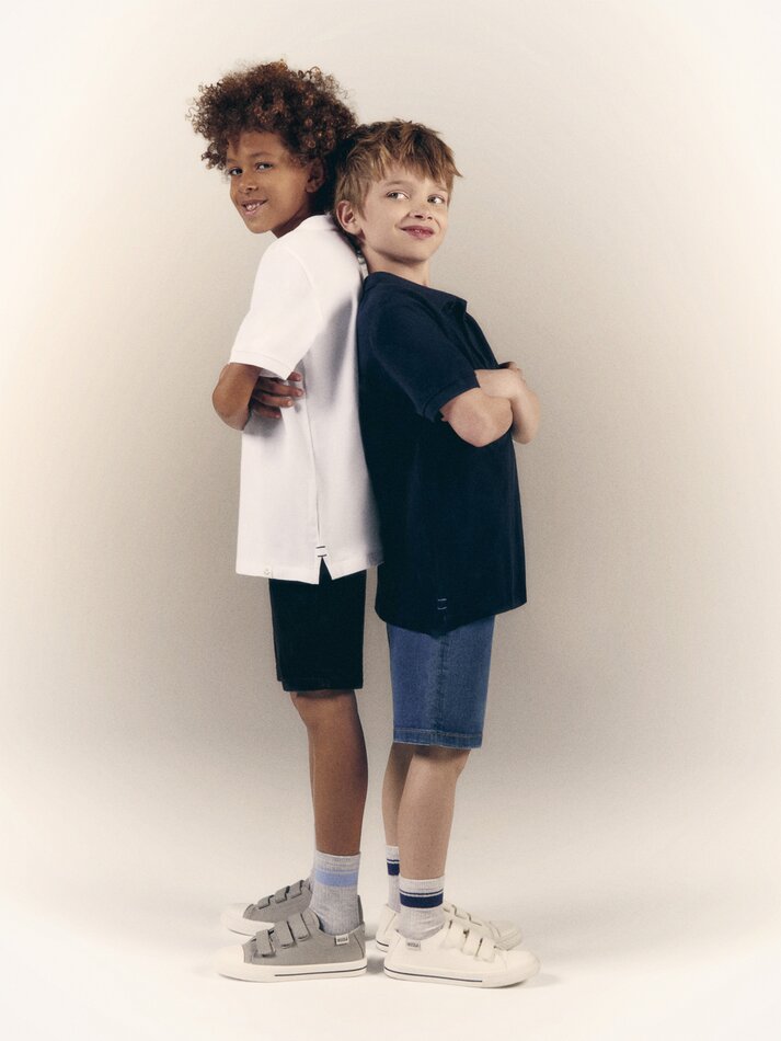 Pacote com 2 camisas polo básicas - Brancas