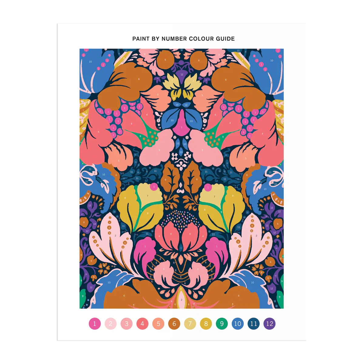 Zik Zak  Liberty Glastonbury Paint by Number DIY-kit