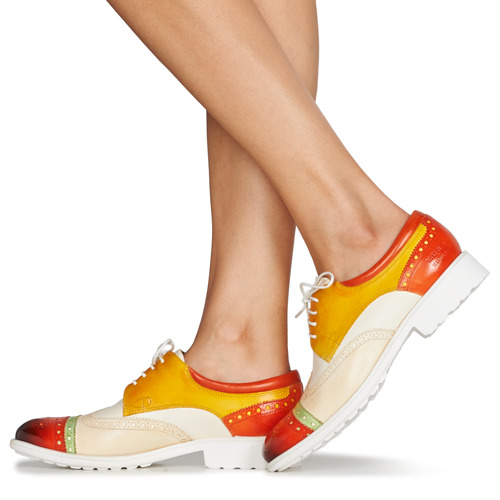 Melvin & Hamilton - AMELIE 85 - Blanc / Jaune / Marron