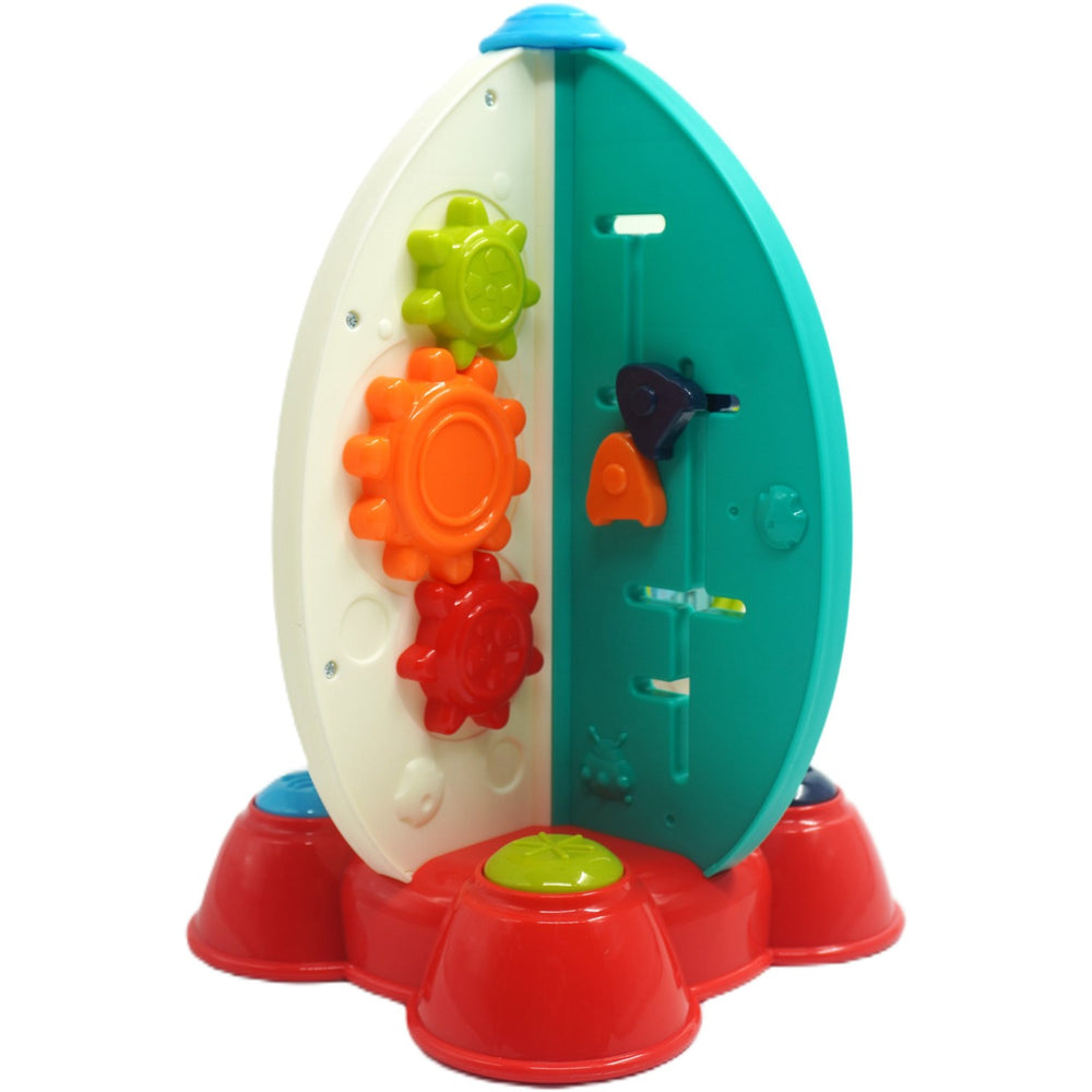 Køb Happy Baby Busy Board Rumraket Med Lys Og Musik