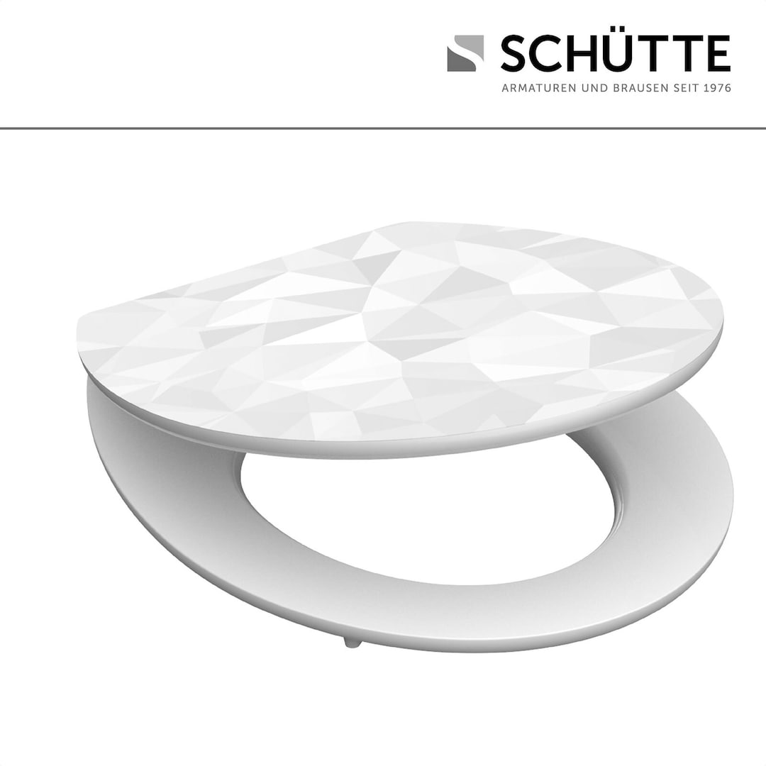 SCHÜTTE WC-Sitz Diamond Weiß Highgloss Absenkautomatik