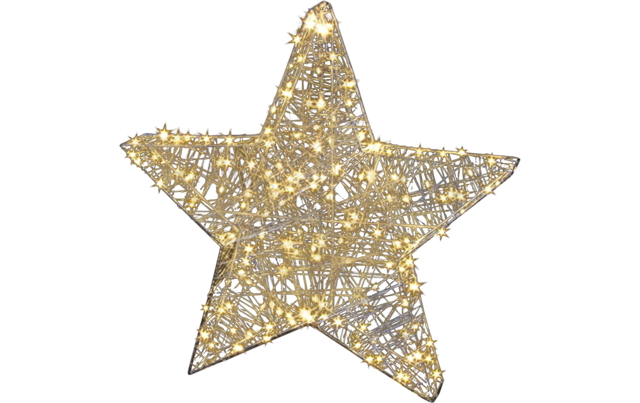 LED-Figur Stern, 180 LEDs, 8 x 58 cm, SilberLED Dekoration