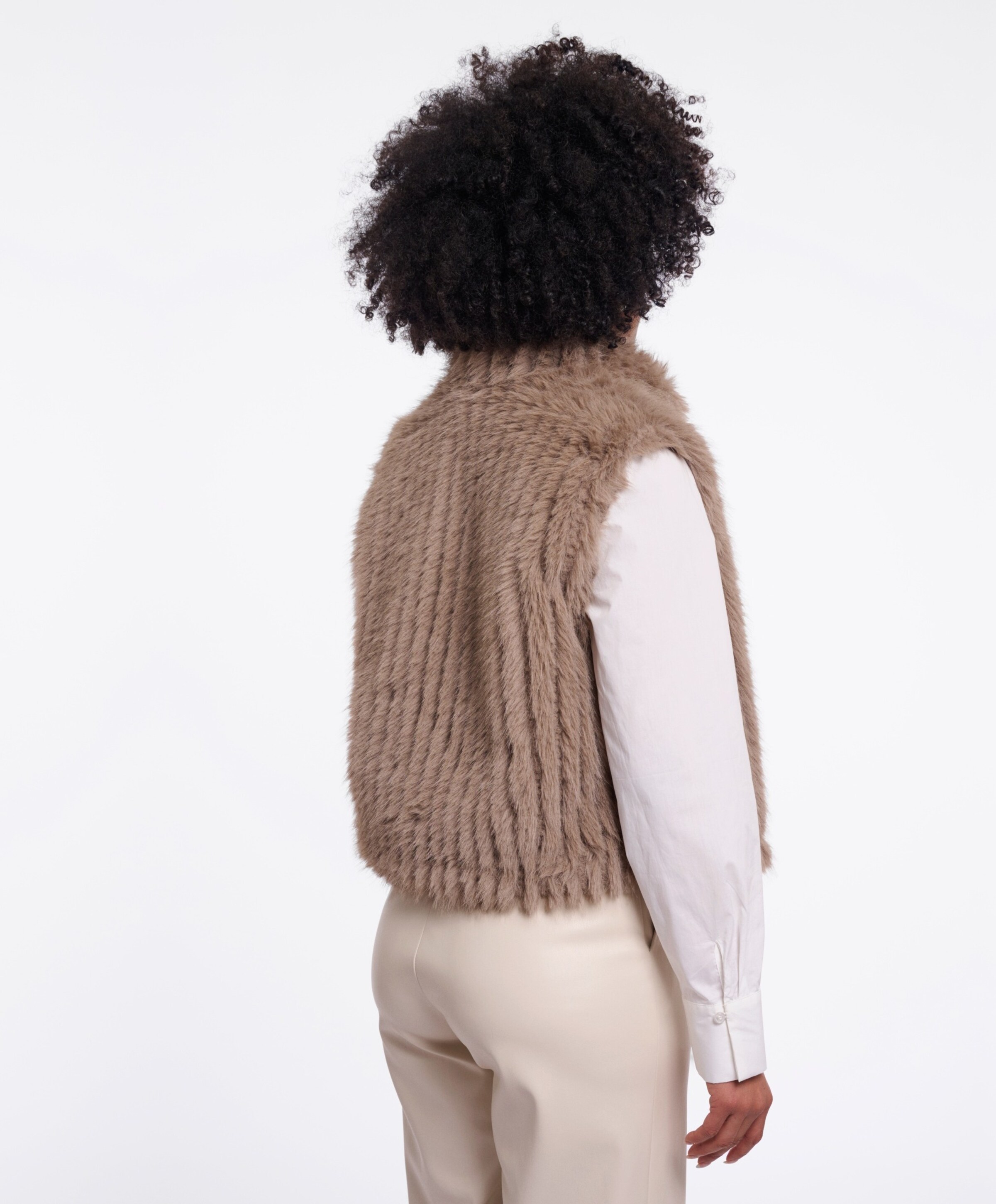 Rino & pelle Dames gilet beige