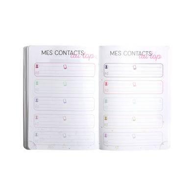 Agenda Iris - 1 jour par page - 12 x 17 cm - disponible dans différentes couleurs - Exacompta