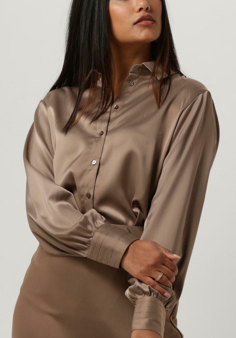 Y.A.S. taupe y.a.s. blouse yaspella ls shirt s.