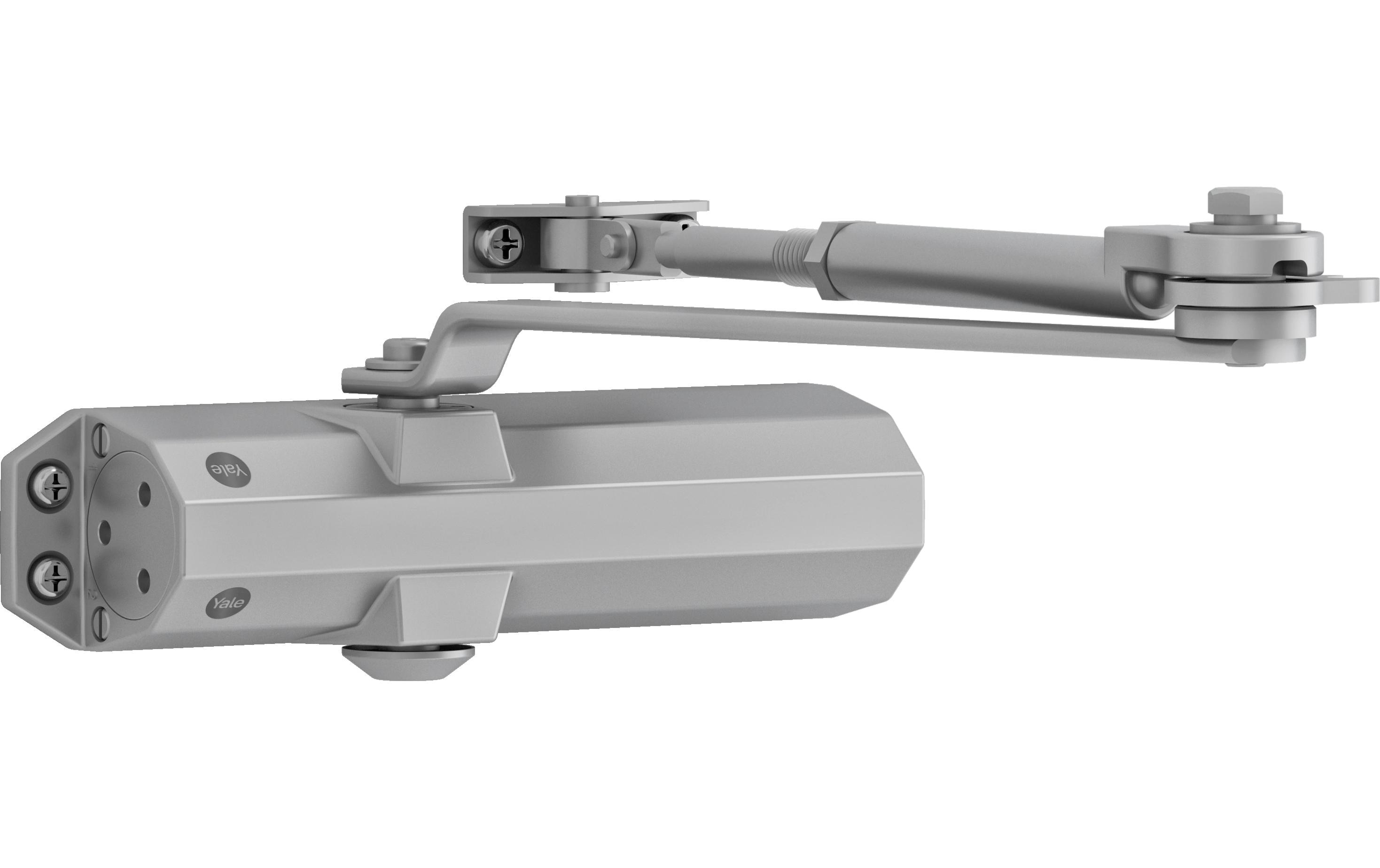 Türschliesser mit Feststellarm, Serie 4500 SilberFeststell-Türschliesser