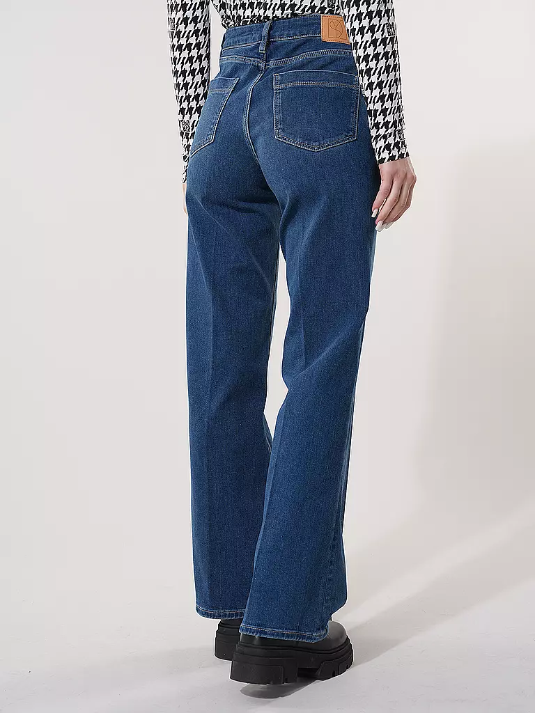 SOMEDAY Jeans Flared Fit CARIE ICONIC dunkelblau