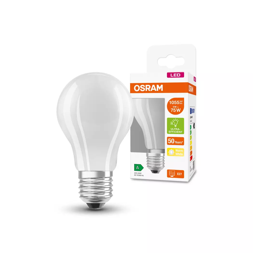 LED-Birne E27/5 Watt/Energie A