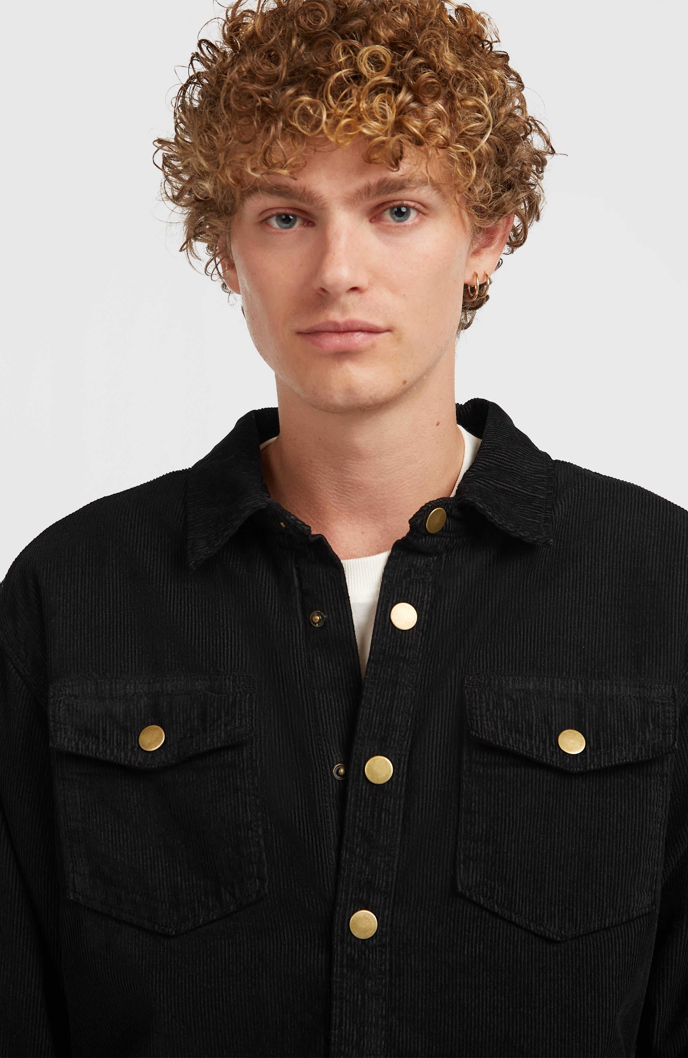 O'Riginals Corduroy overshirt met fleecevoering