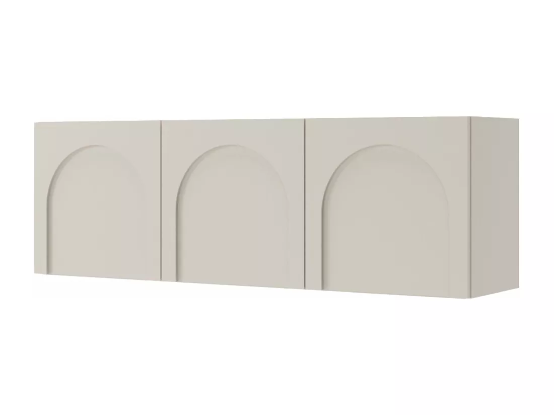 Meuble TV à 3 portes - 150 cm - beige - ARKADIA