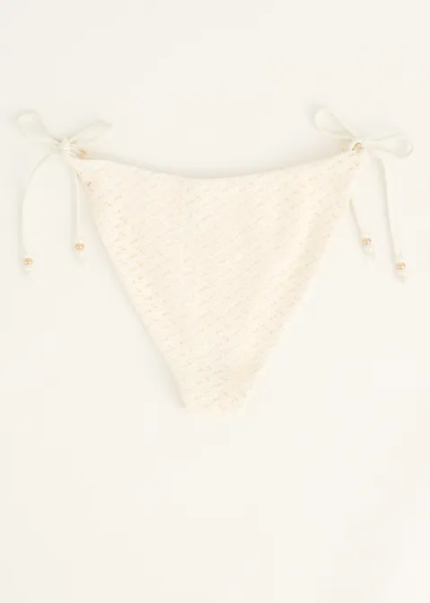 Bikini broekje gehaakt off-white (ECRU)