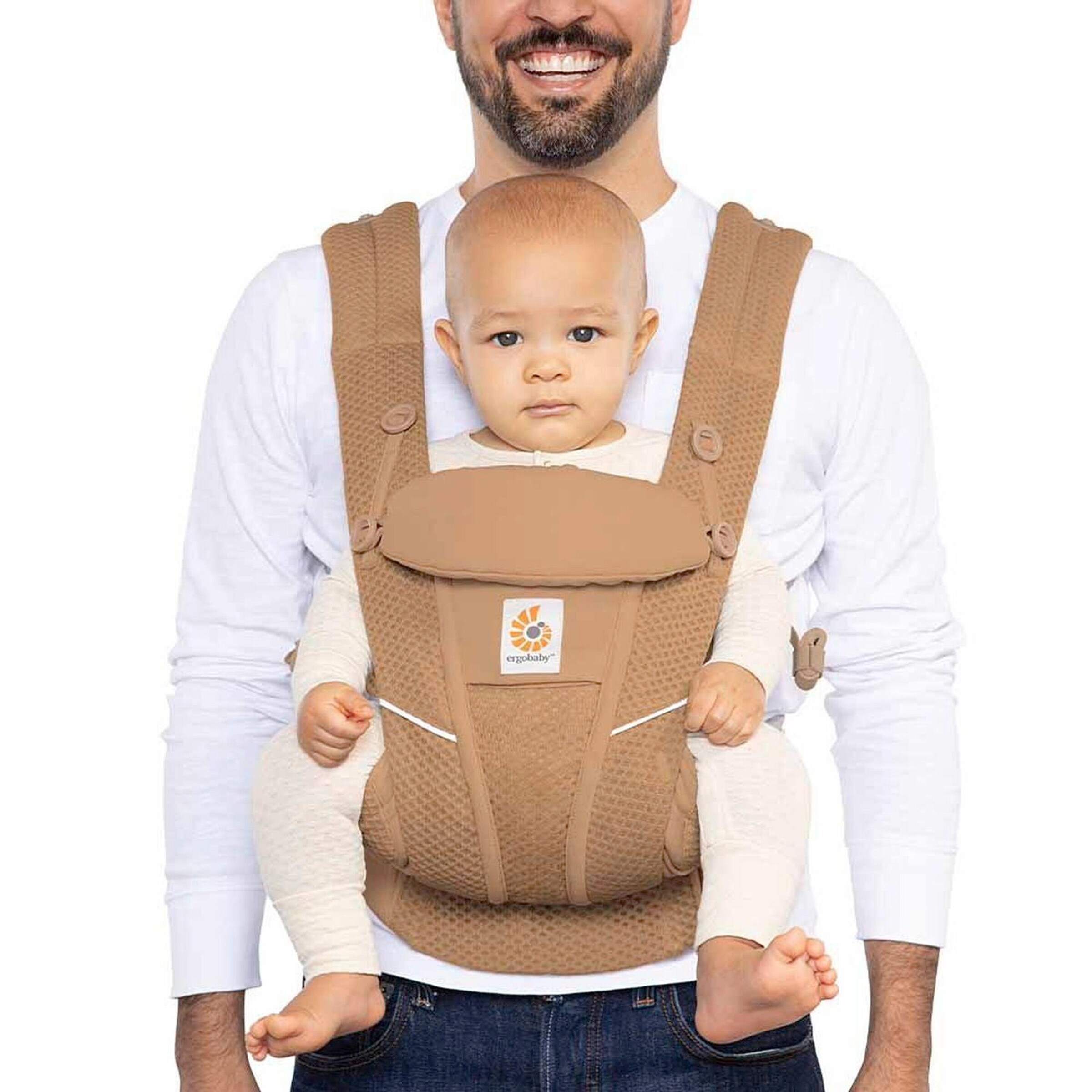 Ergobaby® - Omni Breeze Babytrage, 4 Tragepositionen Camel Brown
